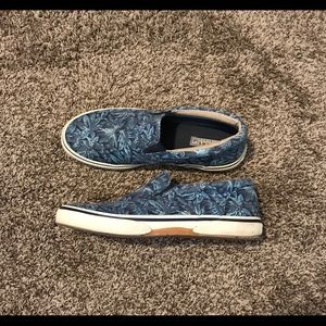 Sperry Top-Sider; Men’s blue slip ons